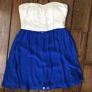 White and Blue Dress